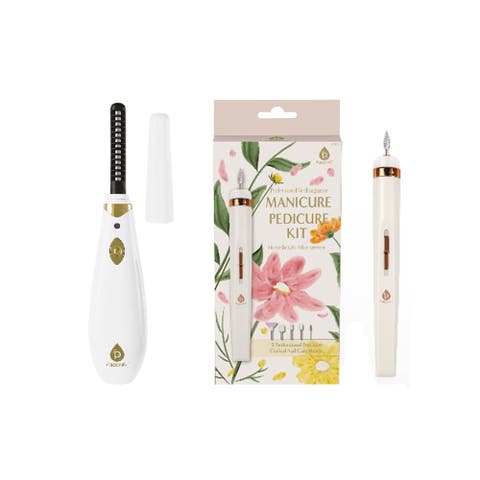 Manicure/Pedicure Kit & Heated Eyelash Curler