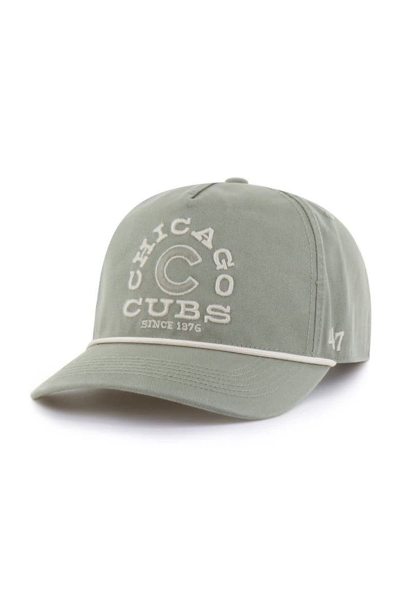 Men's '47  Olive Chicago Cubs Canyon Ranchero Hitch Adjustable Hat, Main, color, Olive