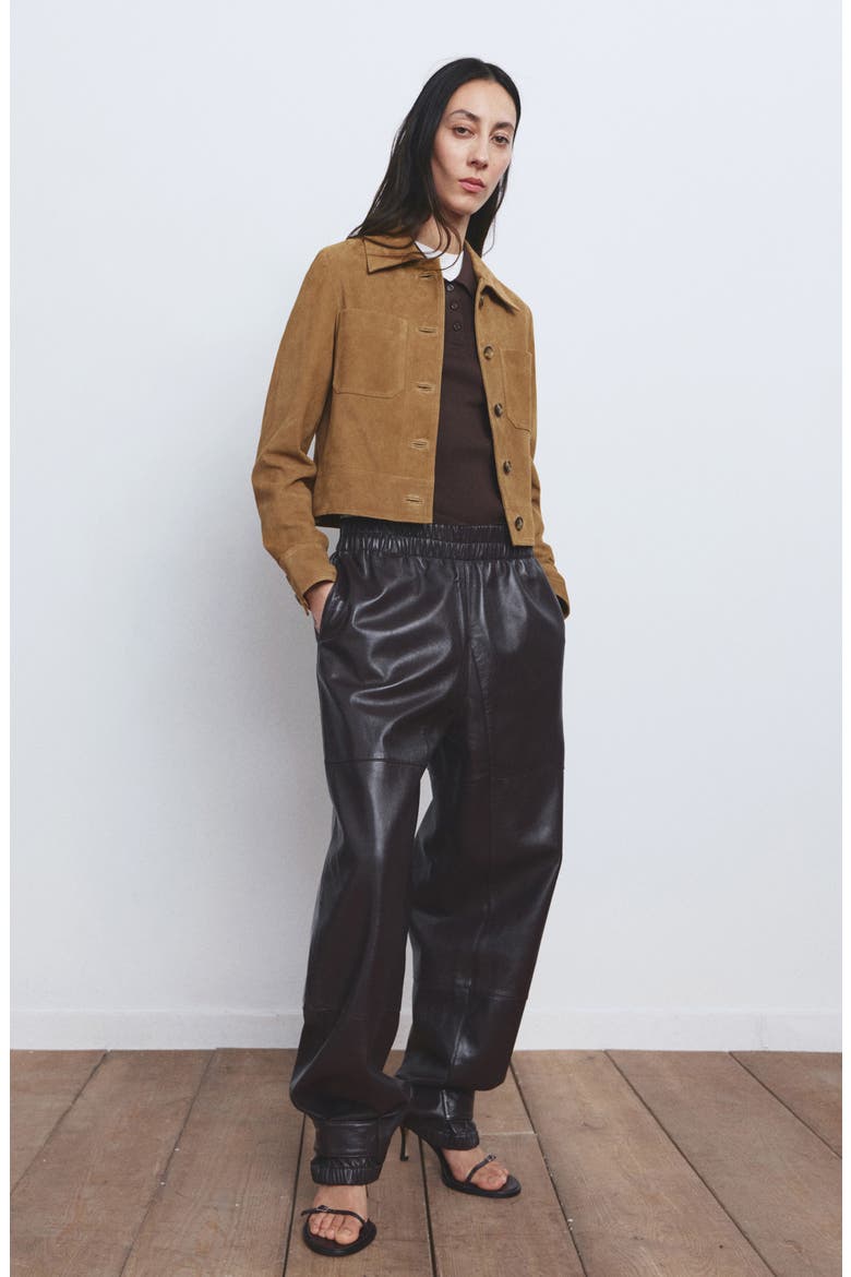Suede Jacket, Alternate, color, OCHRE