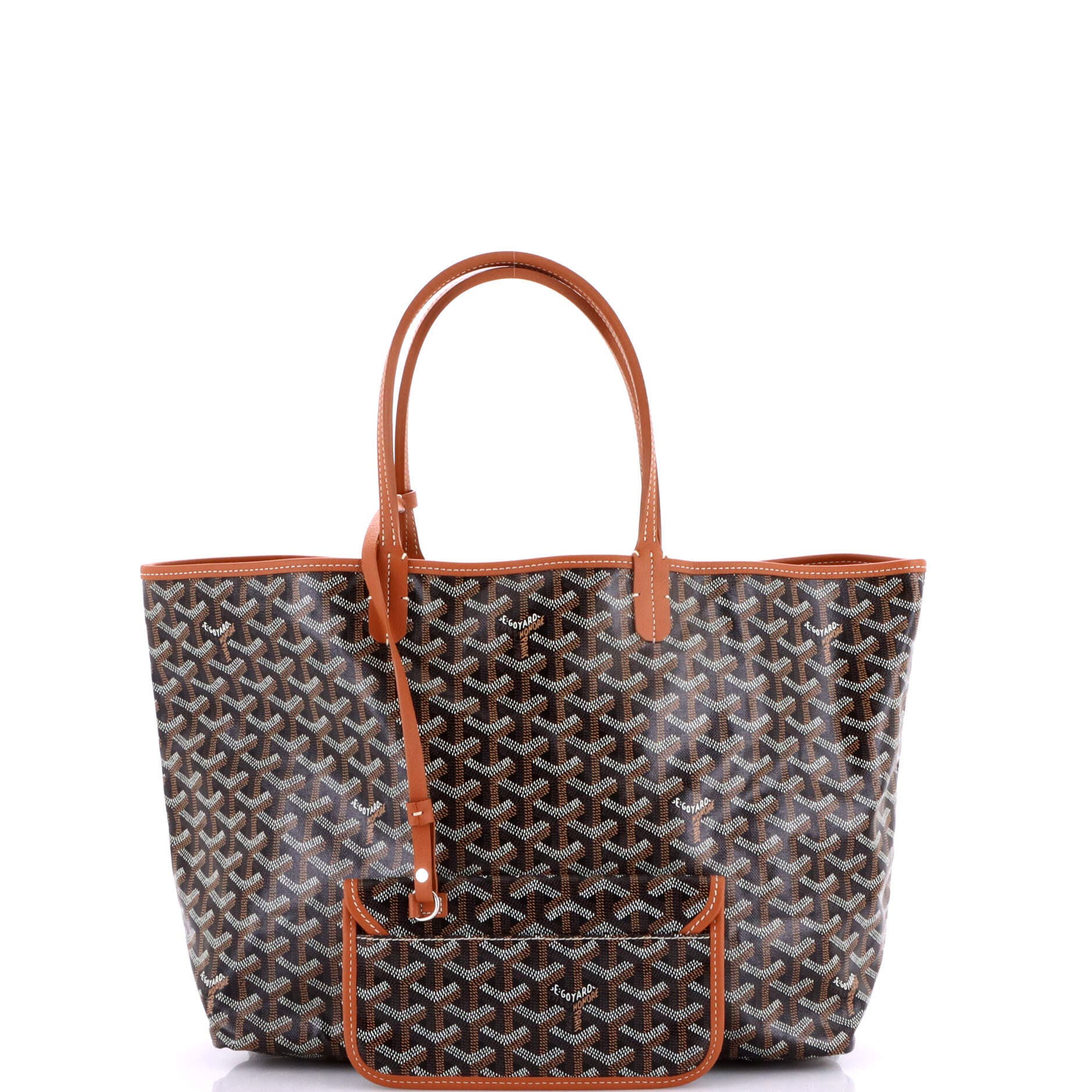 Pre-Owned Goyard Saint Louis Tote Coated Canvas PM, Alternate, color, Brown