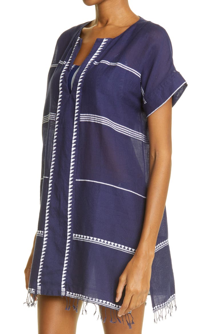 Nunu Cover-Up Tunic Dress, Alternate, color, NAVY