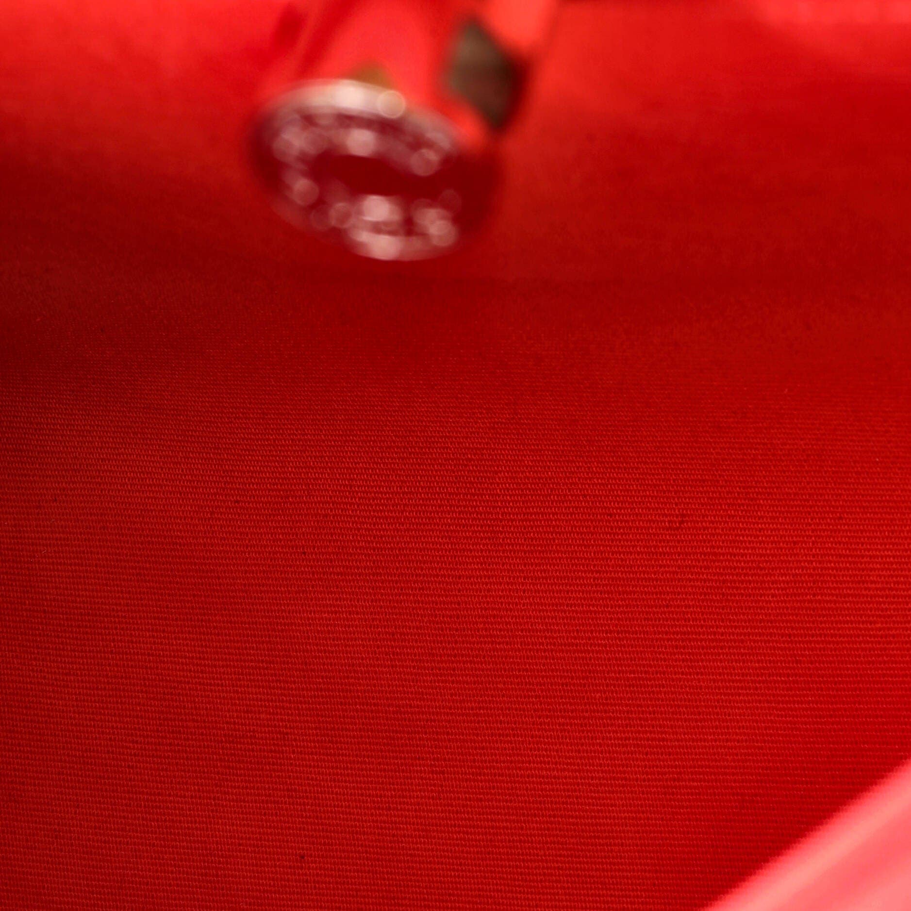 Herbag Zip Leather and Toile 31, Alternate, color, Red