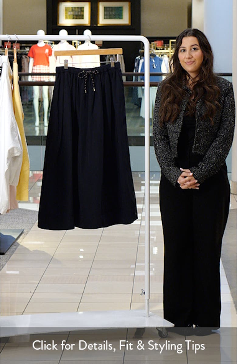 Bates Taffeta Midi Skirt, sales video thumbnail