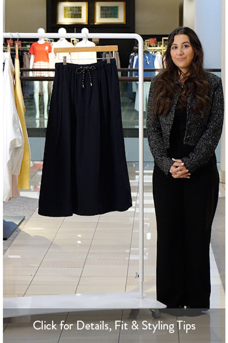 Bates Taffeta Midi Skirt video