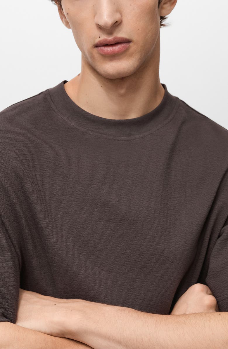 MANGO Structured Relaxed Cotton T-Shirt, Alternate, color, 