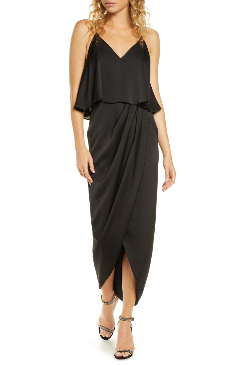 Shona Joy Luxe Frill Tulip Hem Maxi Dress, Main, color,