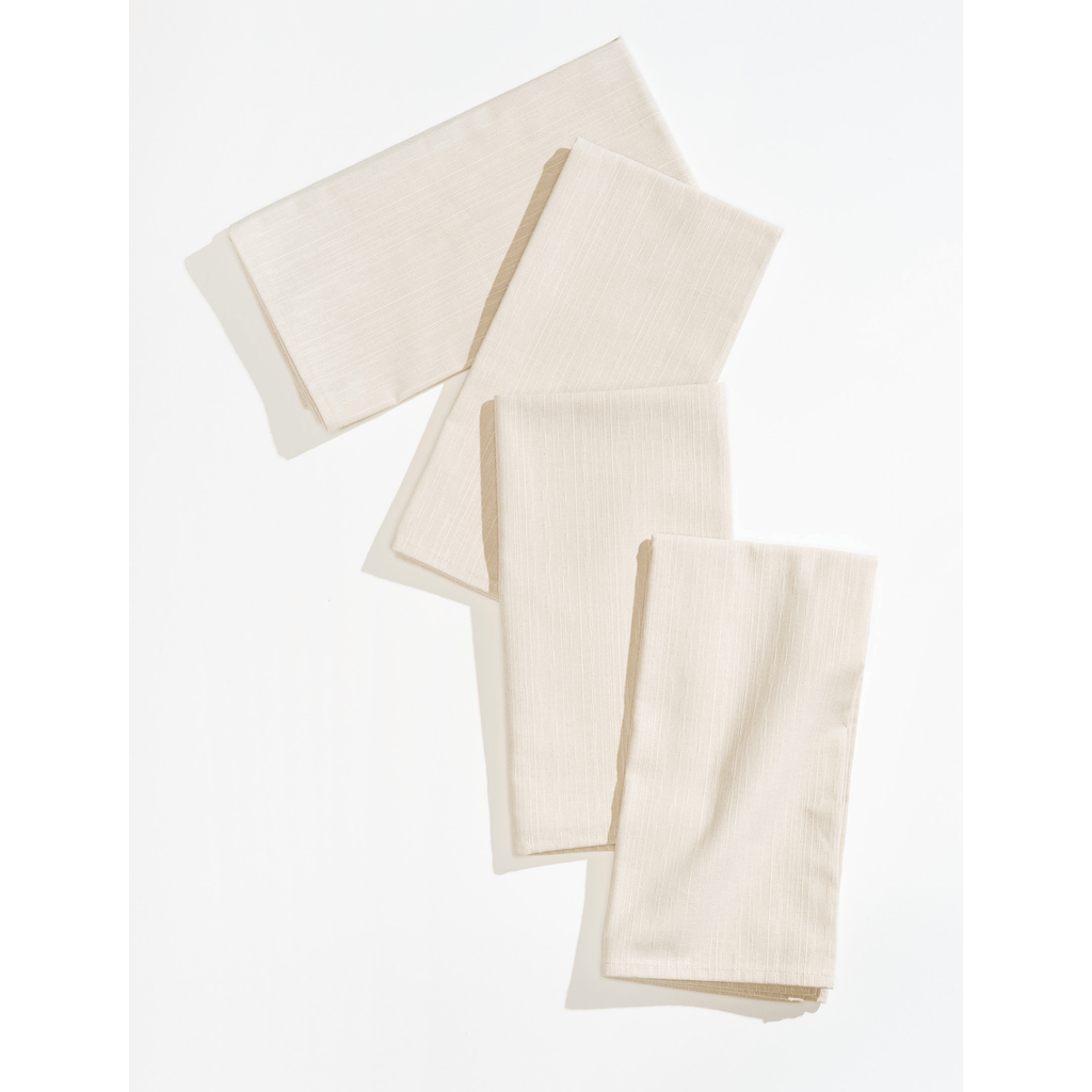 Tortuga Forma Sabi Formal Dinner Napkins Set Of 4 In White