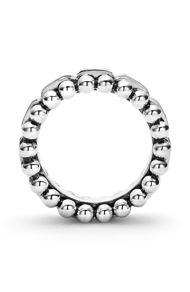 LAGOS Caviar Spark Diamond Band Ring, Alternate, color, Silver/ Diamond