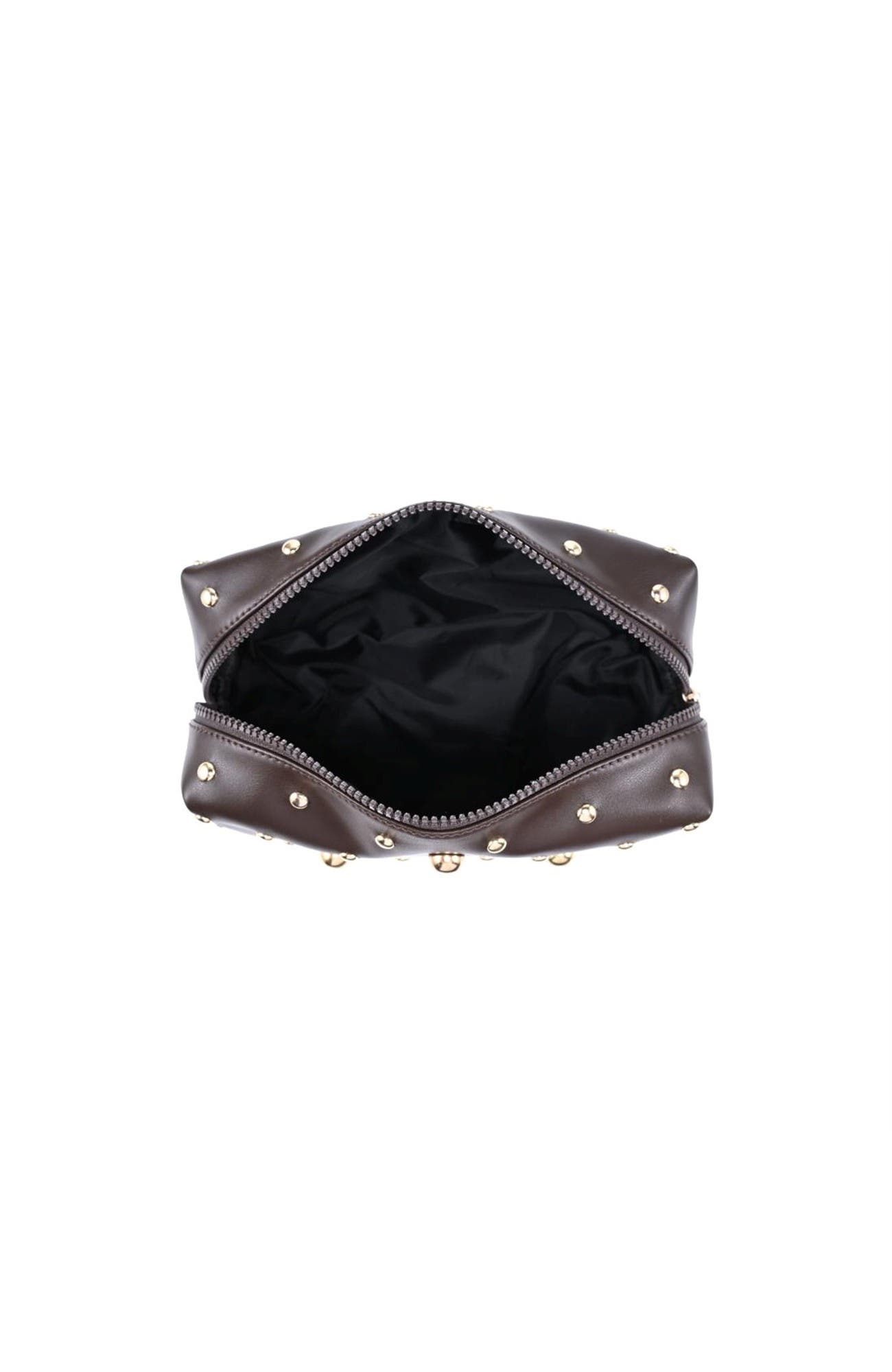 Stud Society Cosmetic & Travel Organizer Pouch, Alternate, color, Espresso