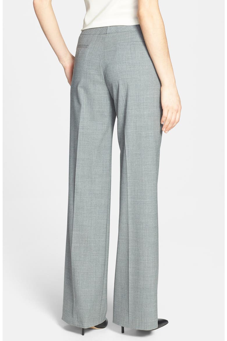 'Delancey' Stretch Wool Pants, Alternate, color, NICKEL
