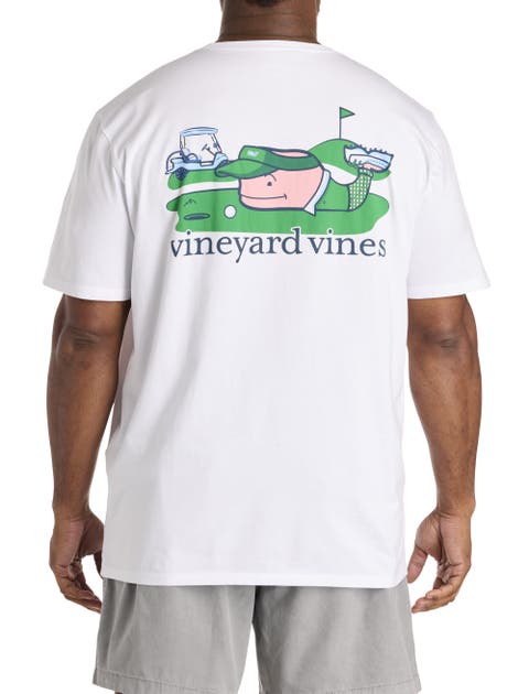 Big 
Tall Golfer Whale Graphic Pocket T-Shirt