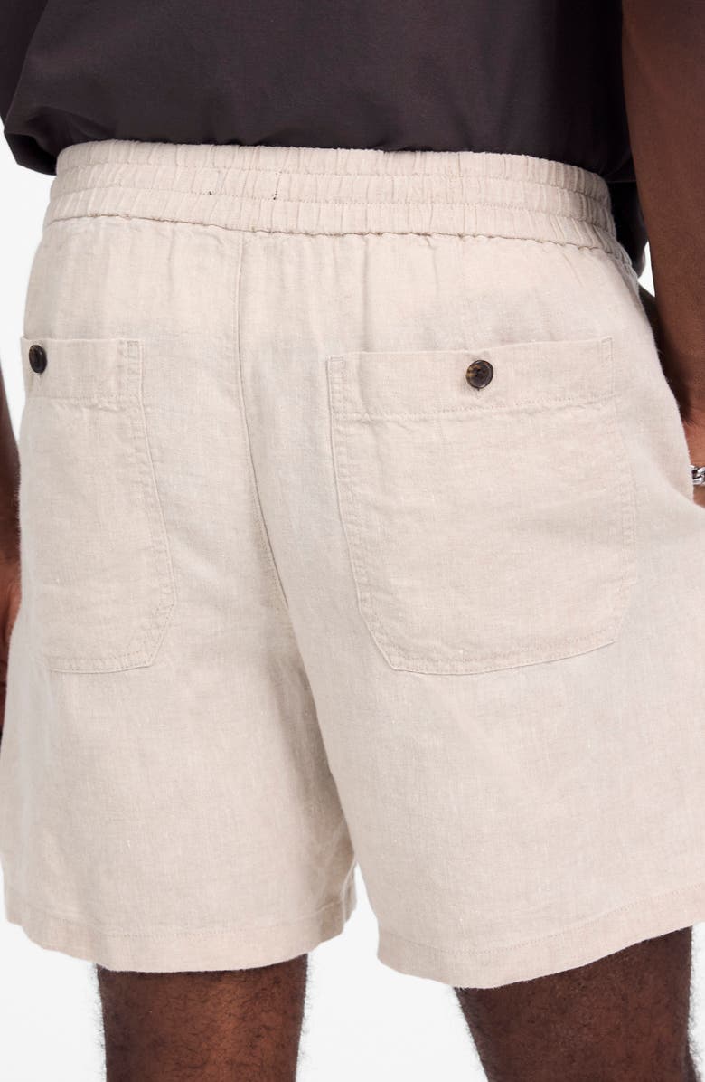 Madewell Everywear Linen Shorts, Alternate, color, 