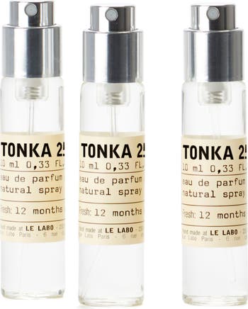 Le Labo deals Tonka 25 Liquid Balm~0.3 oz/9ml mini set with travel spray