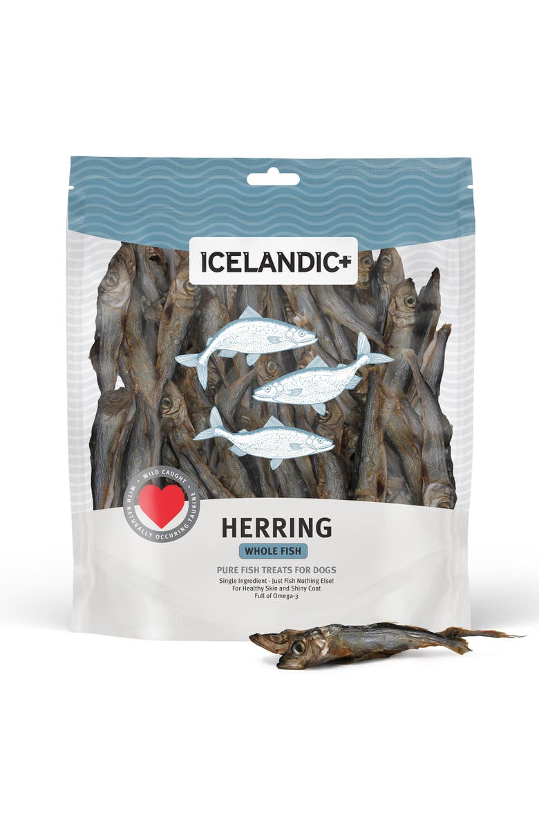 ICELANDIC+ Herring Whole Fish Dog Treat 9oz Bag, Alternate, color, Multicolored