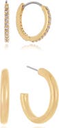 Ettika 2-Pack Hoop Earrings