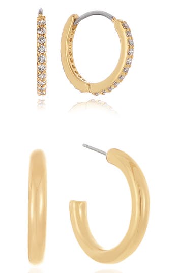 Ettika 2-pack Hoop Earrings