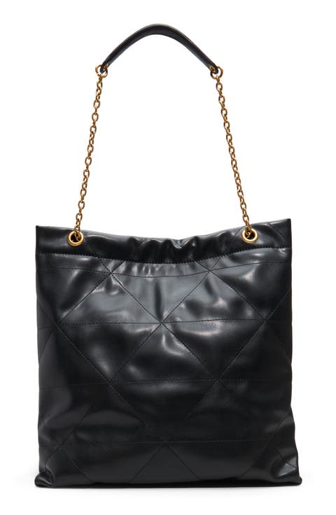 Morganex Quilted Faux Leather Tote