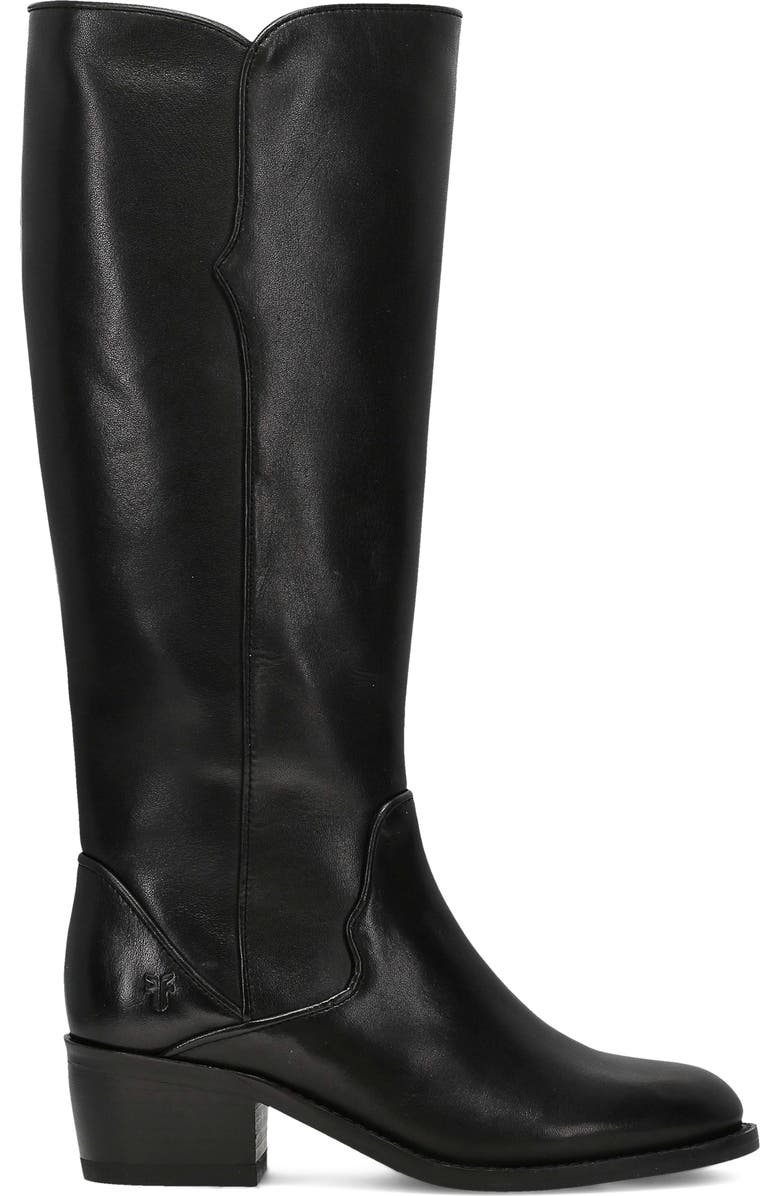 Frye Carson 2 Piping Knee High Boot, Alternate, color, Black
