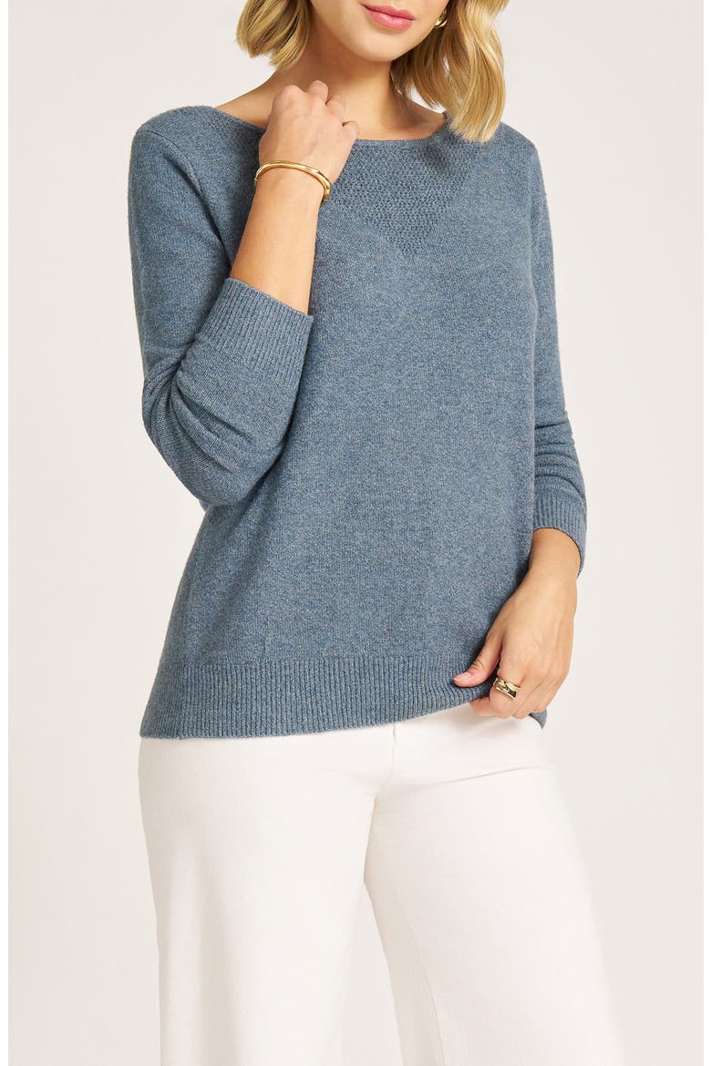 Lena Relaxed Fit Sweater, Alternate, color, DUSTY BLUE