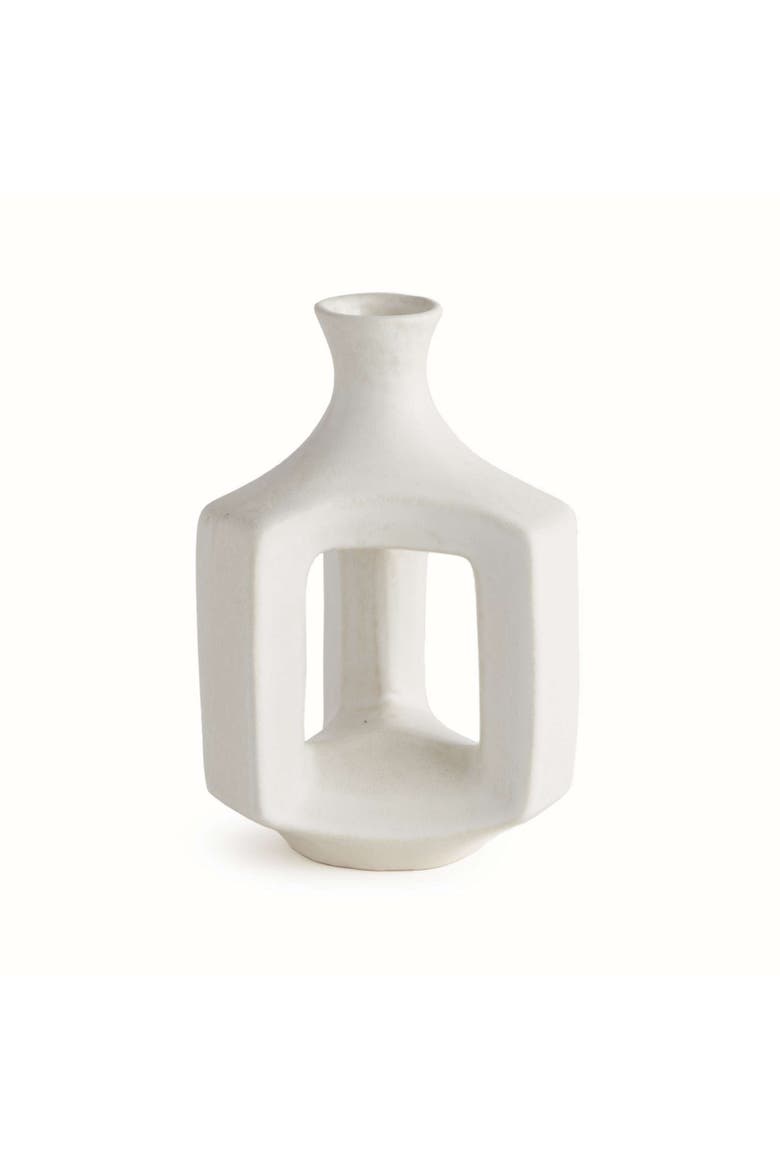Sonya Vase Short, Main, color, White