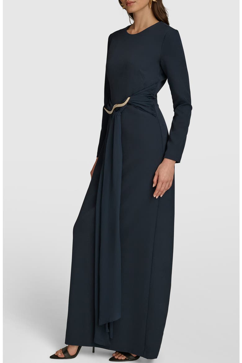 Long Sleeve Maxi Dress, Alternate, color, NIGHTFALL/ NIGHTFALL