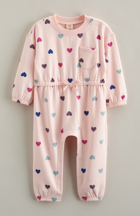 Print Fleece Romper (Baby)