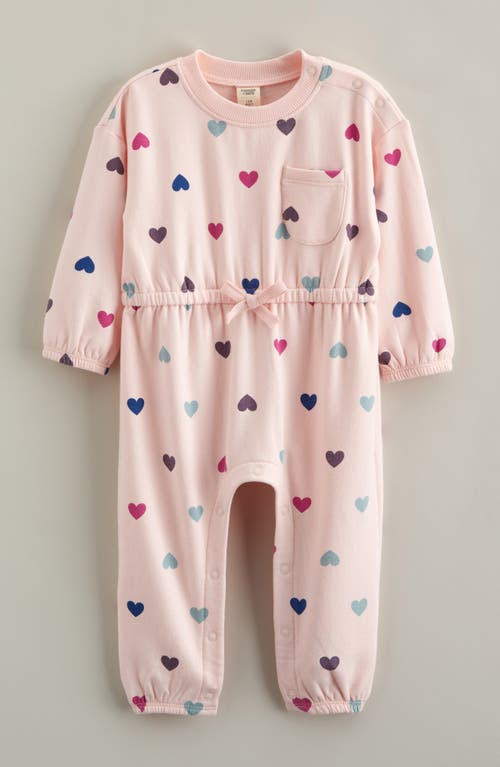 Tucker + Tate Babies' Print Fleece Romper In Pink