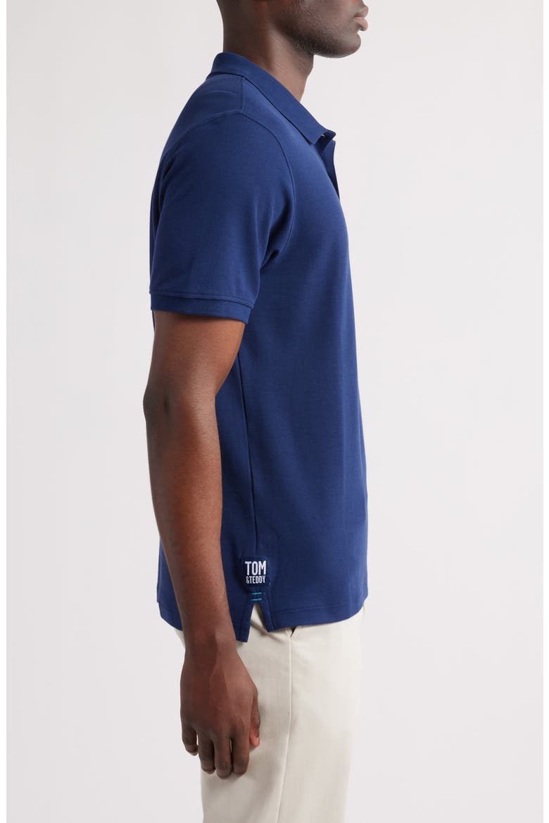 Short Sleeve Pima Cotton Piqué Polo, Alternate, color, CLASSIC BLUE