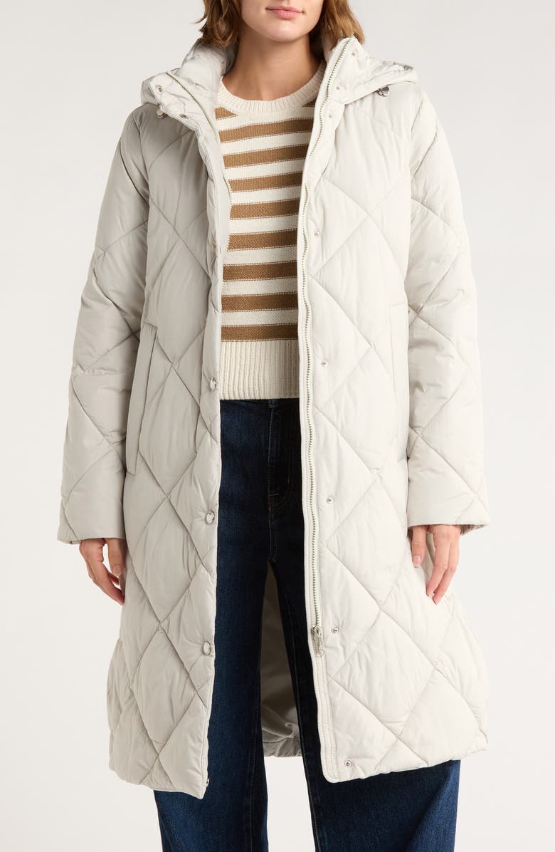 Hooded Long Quilted Puffer Jacket