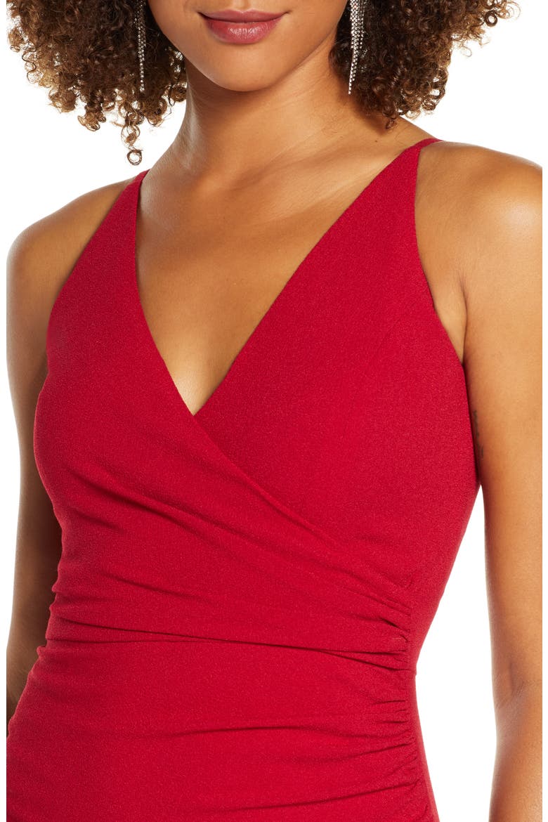 Anita Crepe Cocktail Dress, Alternate, color, GARNET