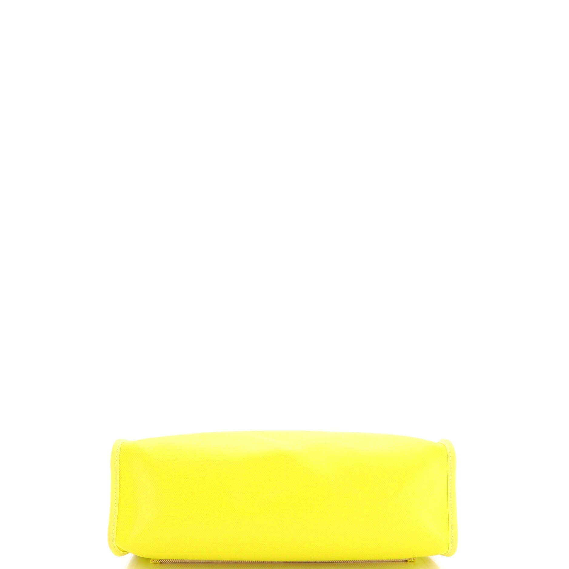Herbag Zip Berline Vache Canvas and Leather 31, Alternate, color, Yellow