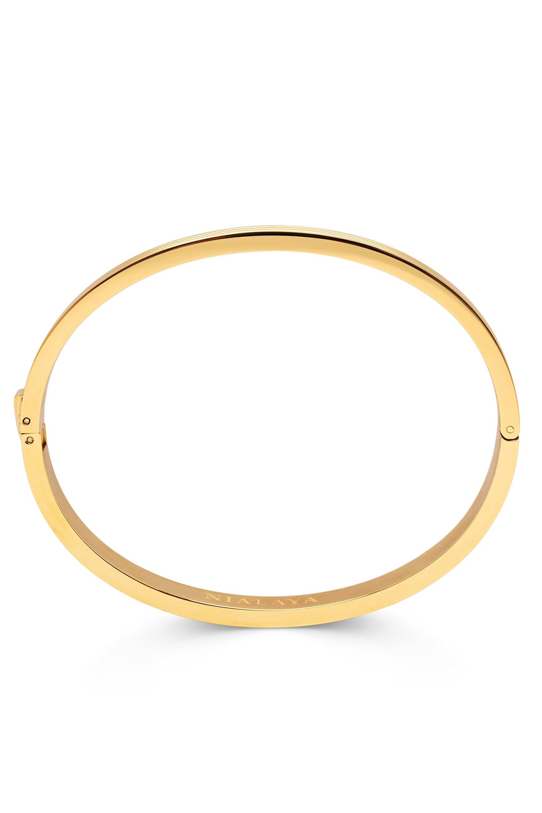 Gentleman Bangle, Alternate, color, Gold