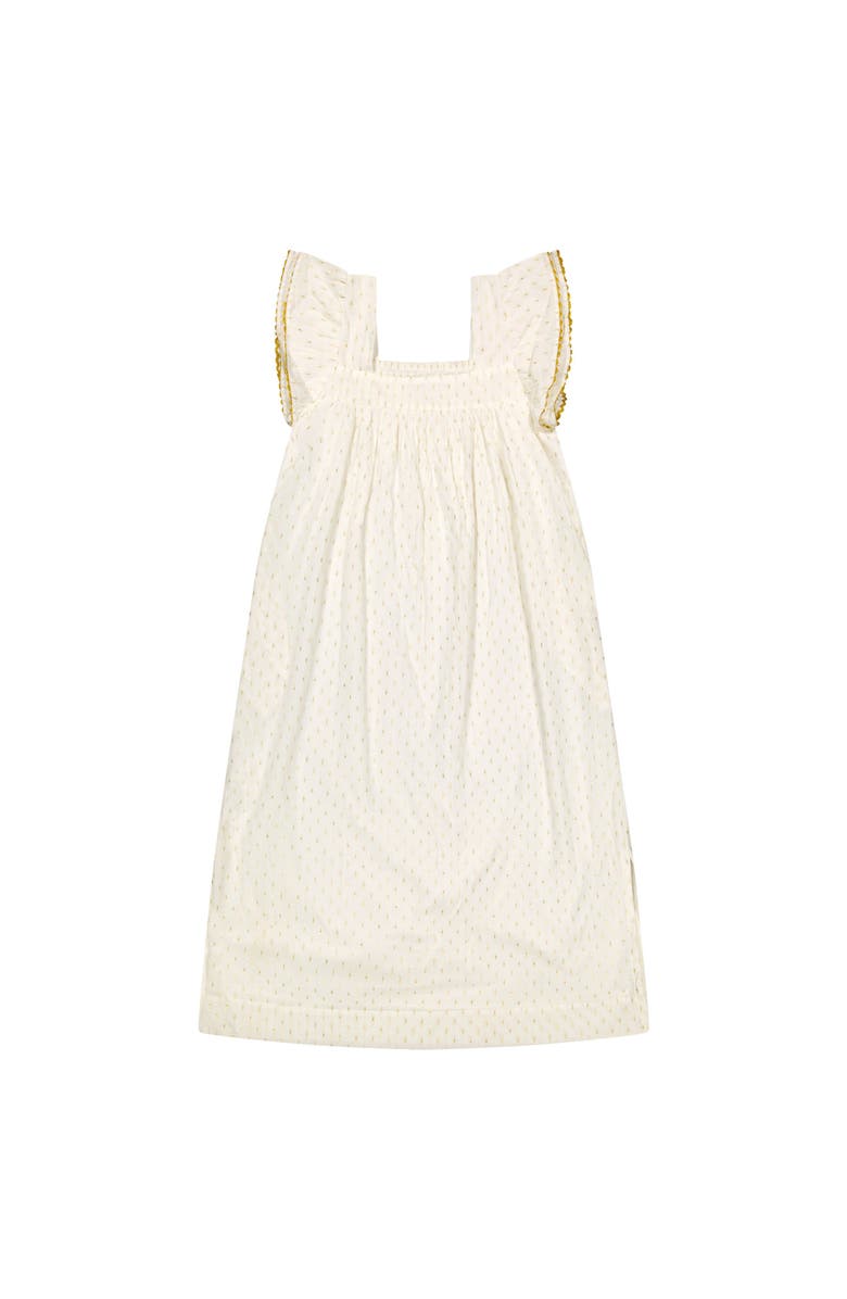 Mer St. Barth Maxi Sandrine Women's Dress Gold Dobby, Main, color, Gold Dobby