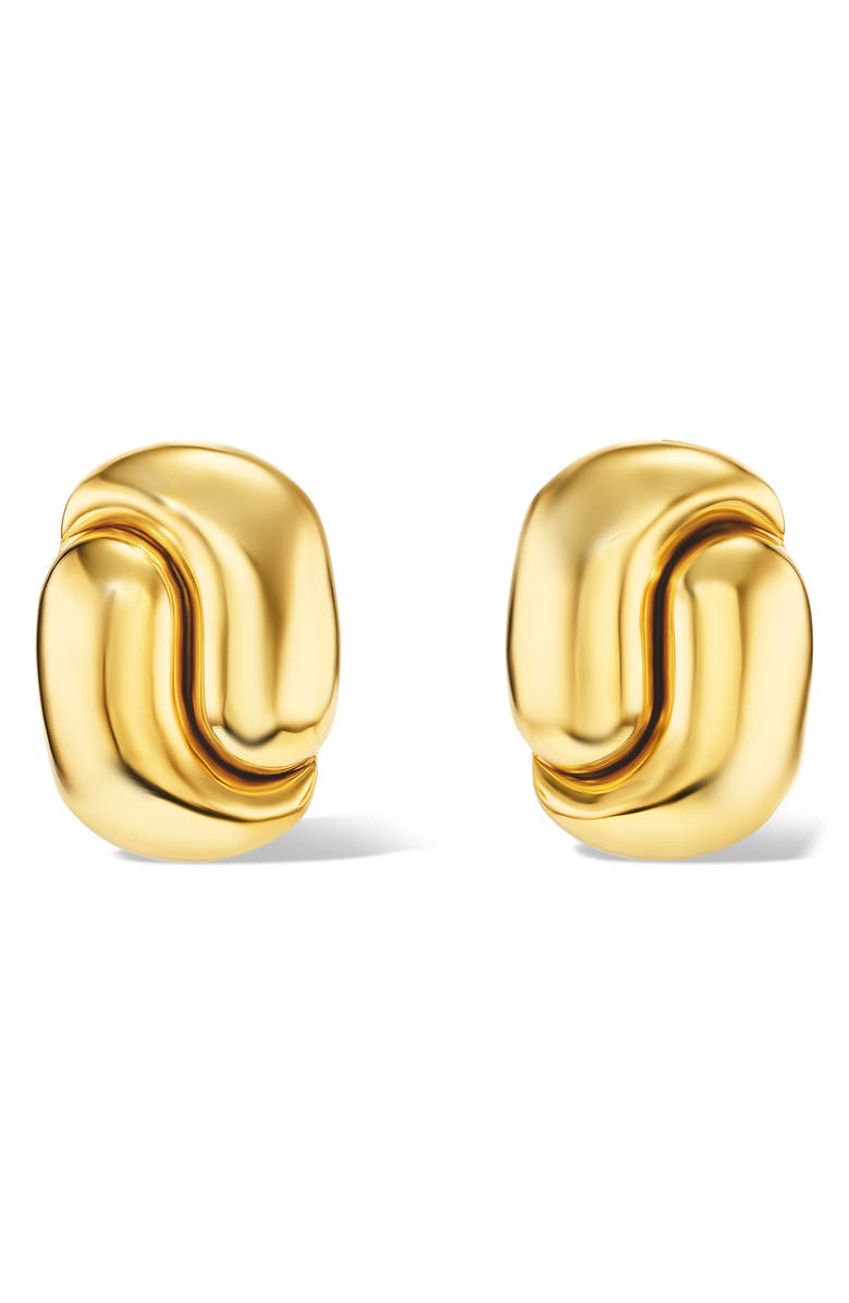 Pamela Zamore Holos 18K Gold Hug Earrings, Alternate, color, Yellow Gold