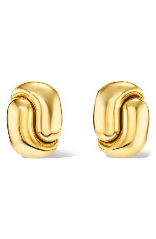 Pamela Zamore Holos 18k Gold Hug Earrings In Gold