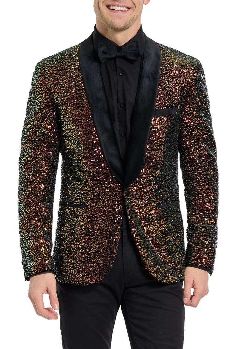 Amber Sequins Dinner Jacket, Main, color, SEQUINS MULTI