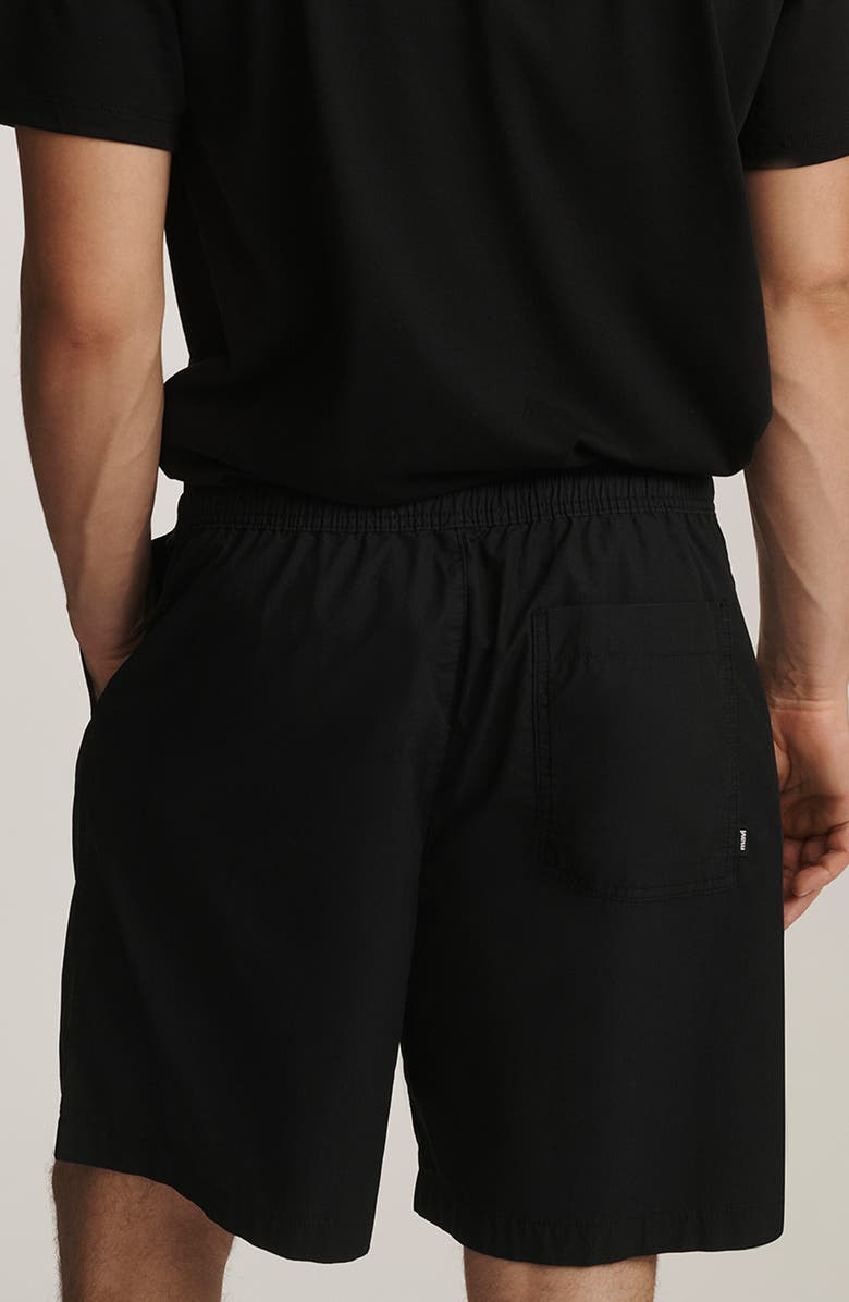 Mavi Jeans Drawstring Cotton Shorts, Alternate, color, Black