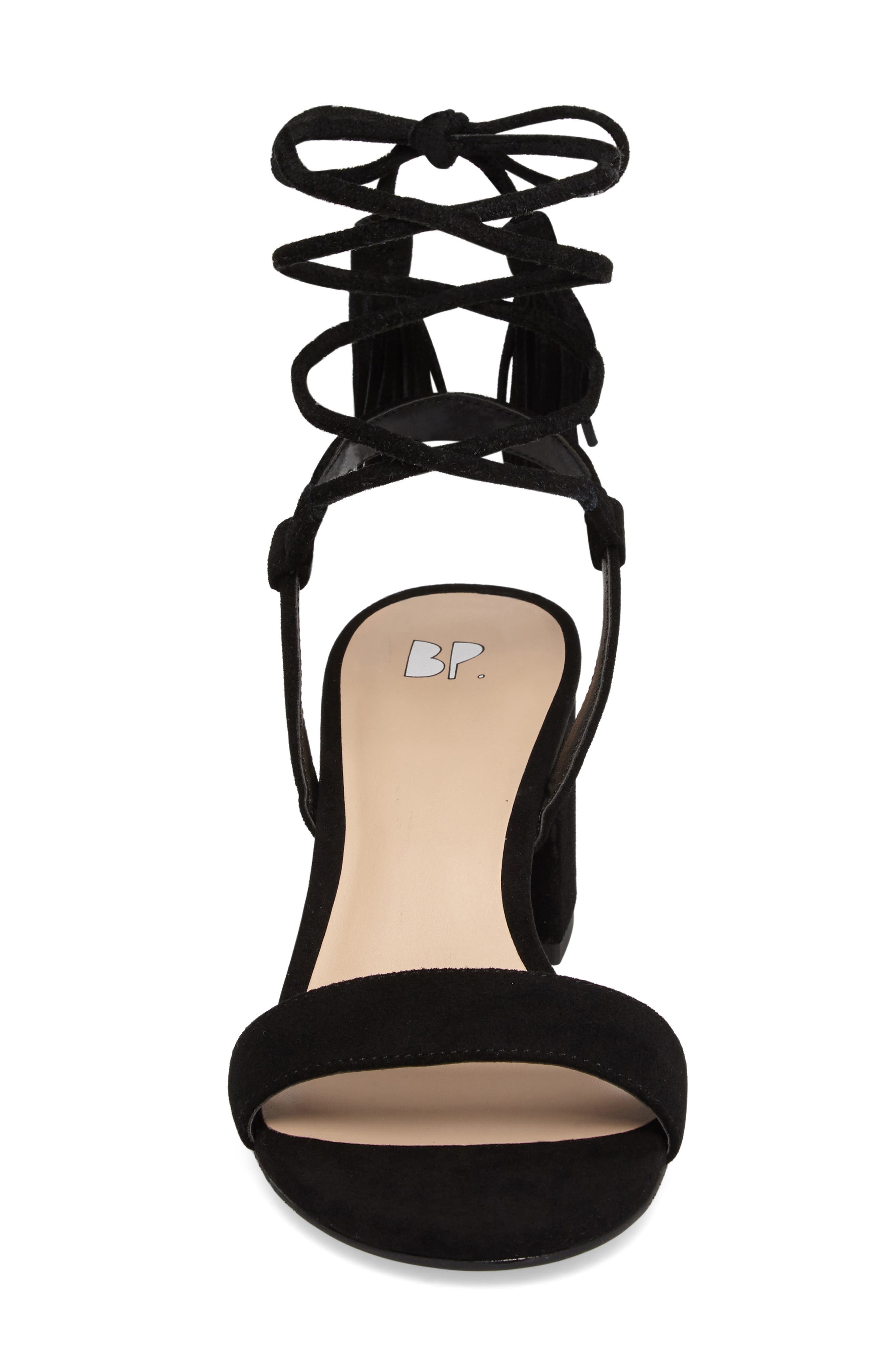 BP. Karla Block Heel Ankle Wrap Sandal, Alternate, color, 