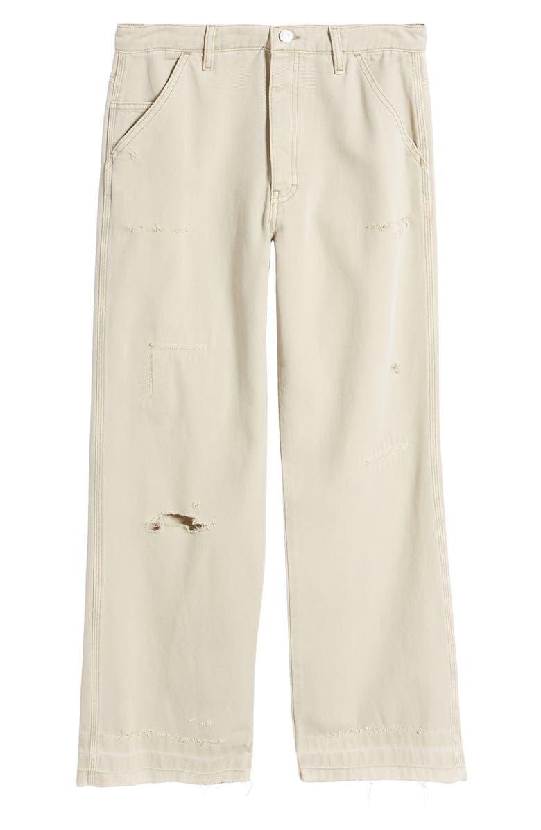 FRAME Skater Straight Leg Jeans, Alternate, color, Beach Sand Rips