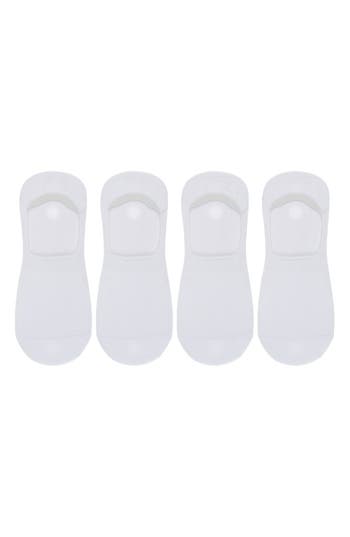Original Penguin Pack Of 4 No-show Socks In White