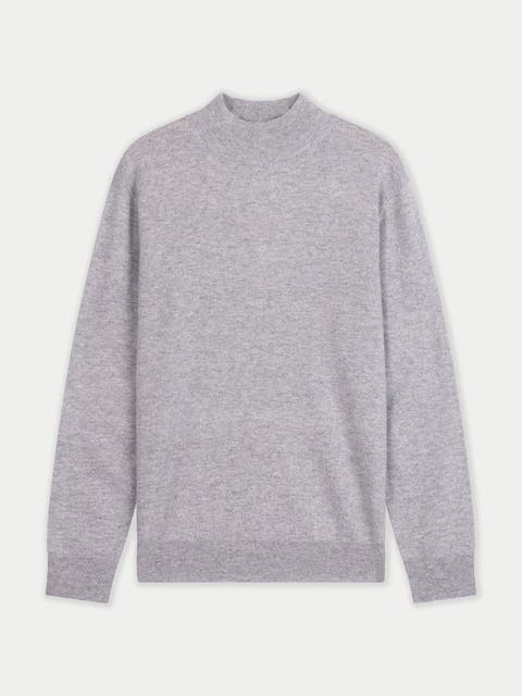 Timeless Mock Neck Cashmere Sweater