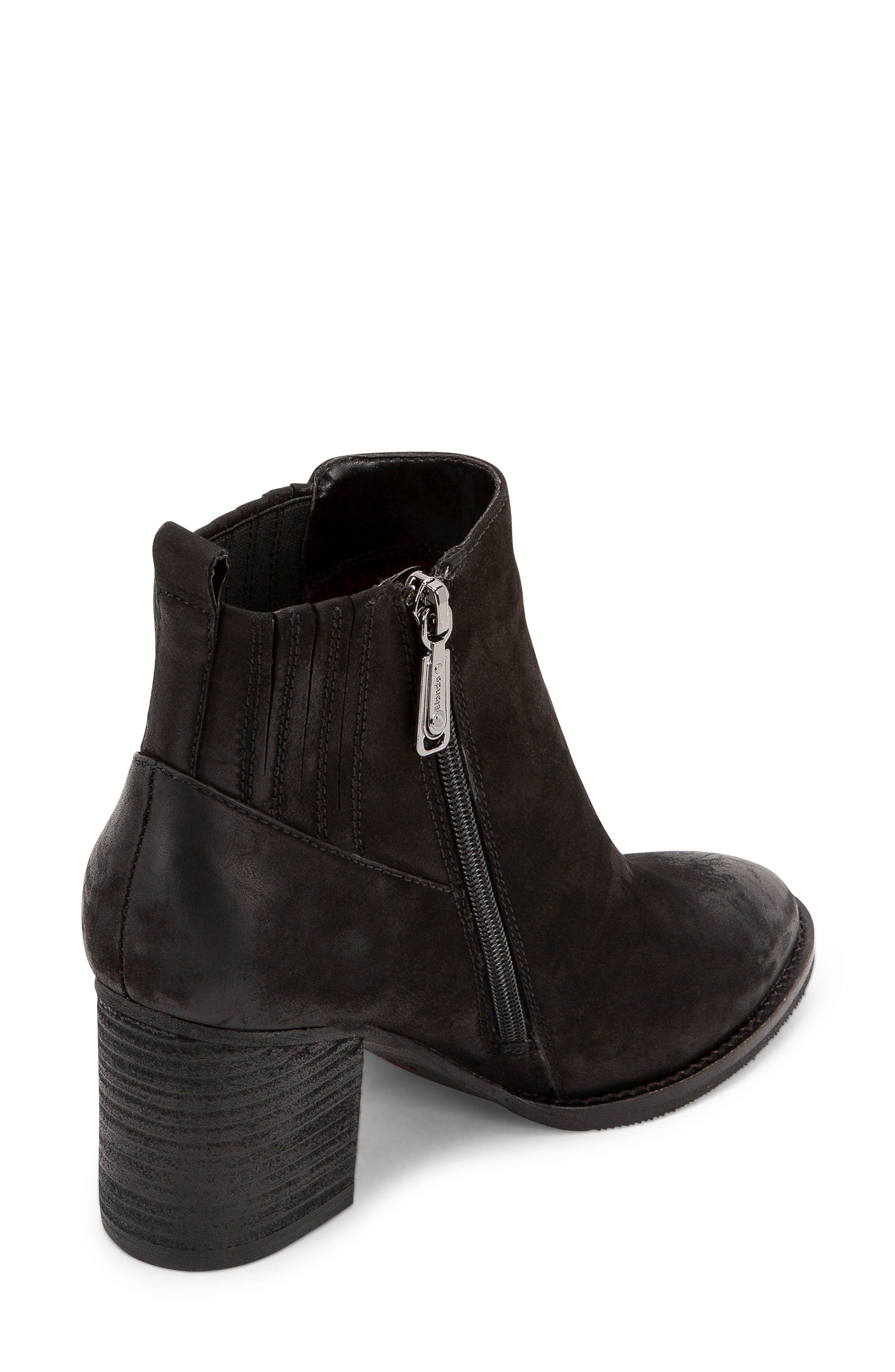 Noa Waterproof Bootie, Alternate, color, BLACK NUBUCK