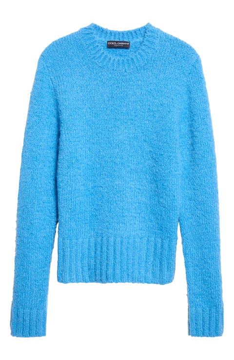 Bouclé Effect Mohair & Virgin Wool Blend Sweater