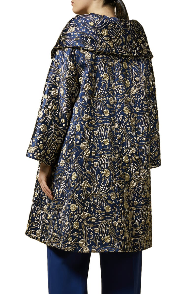Marina Rinaldi Topazio Jacquard Duster Coat, Alternate, color, 