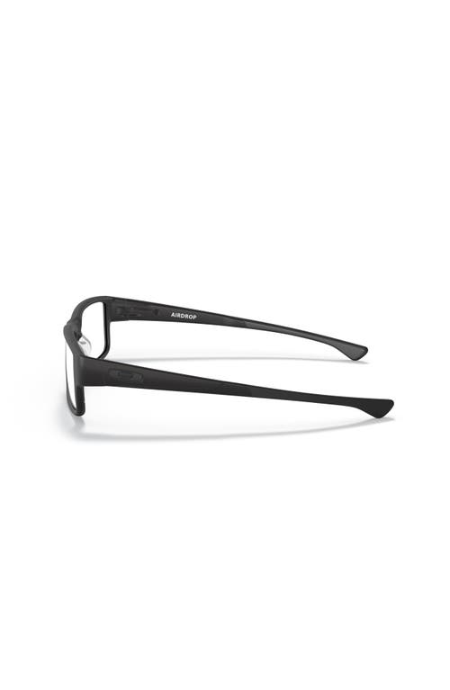 Oakley 57mm Rectangle Optical Glasses In Black
