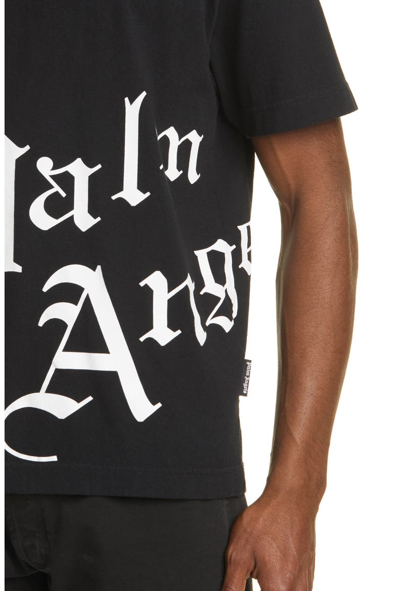 New Gothic Logo Graphic Cotton Tee, Alternate, color, BLACK