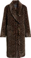 Elie Tahari The Bianca Leopard Print Faux Fur Coat
