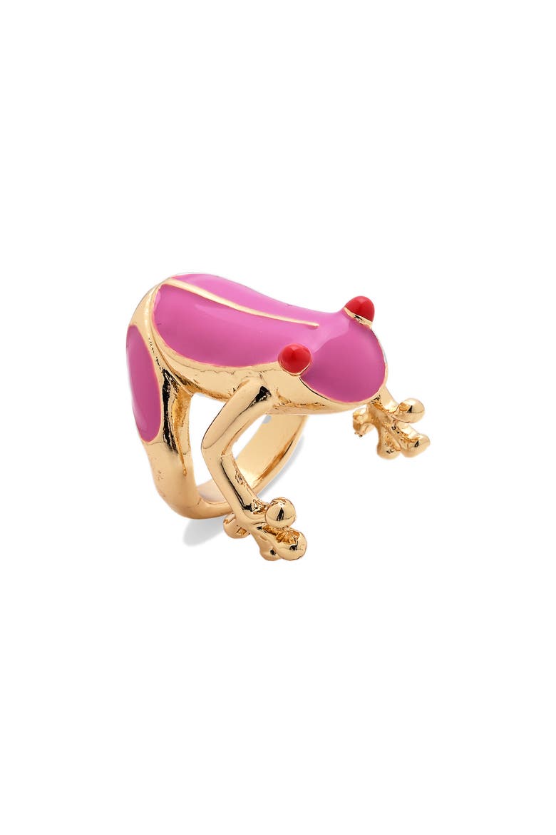 Aila Frog Statement Ring, Main, color, GOLD