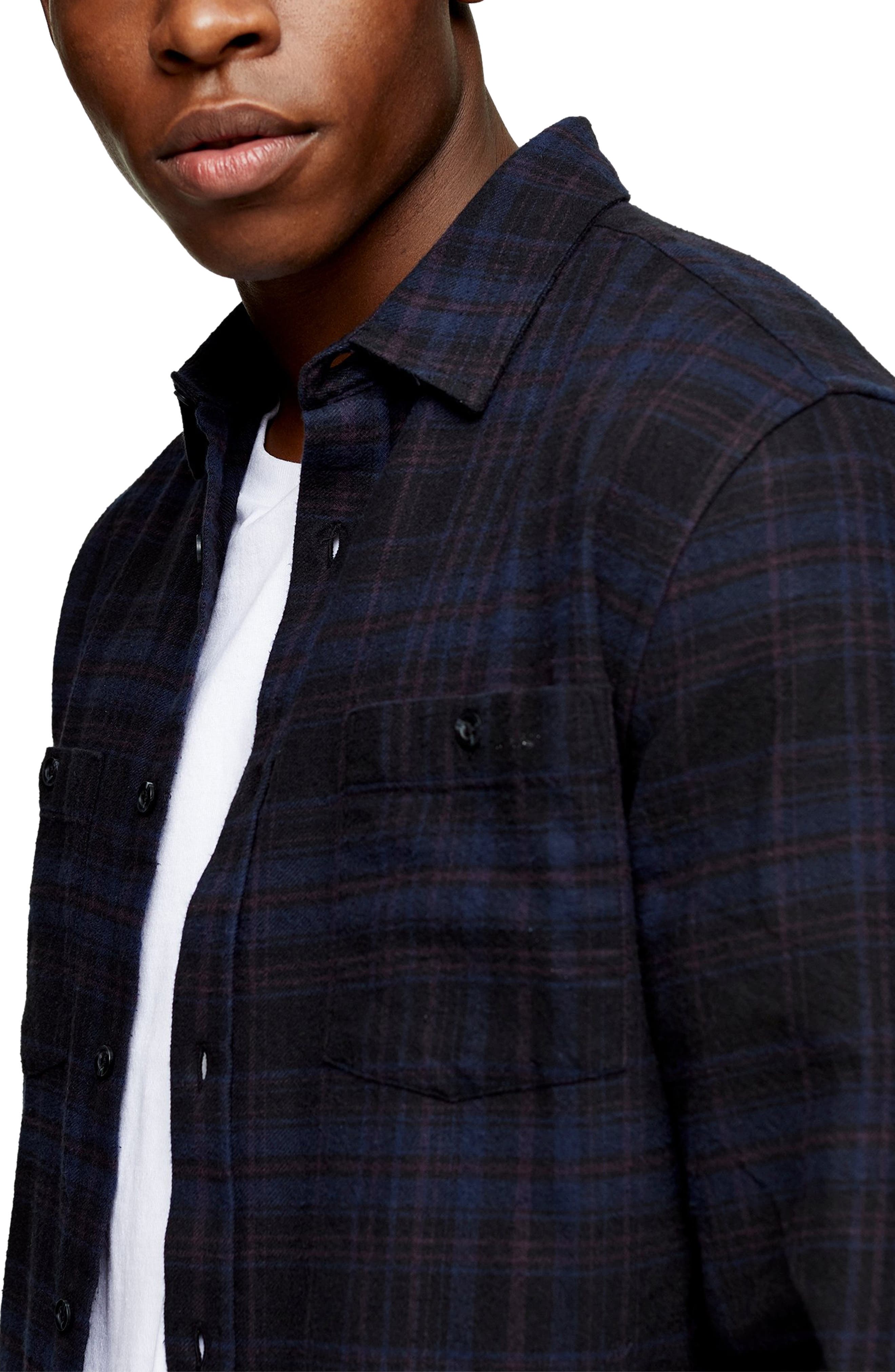Topman Gothic Check Button-Up Sport Shirt (Men) | Nordstrom