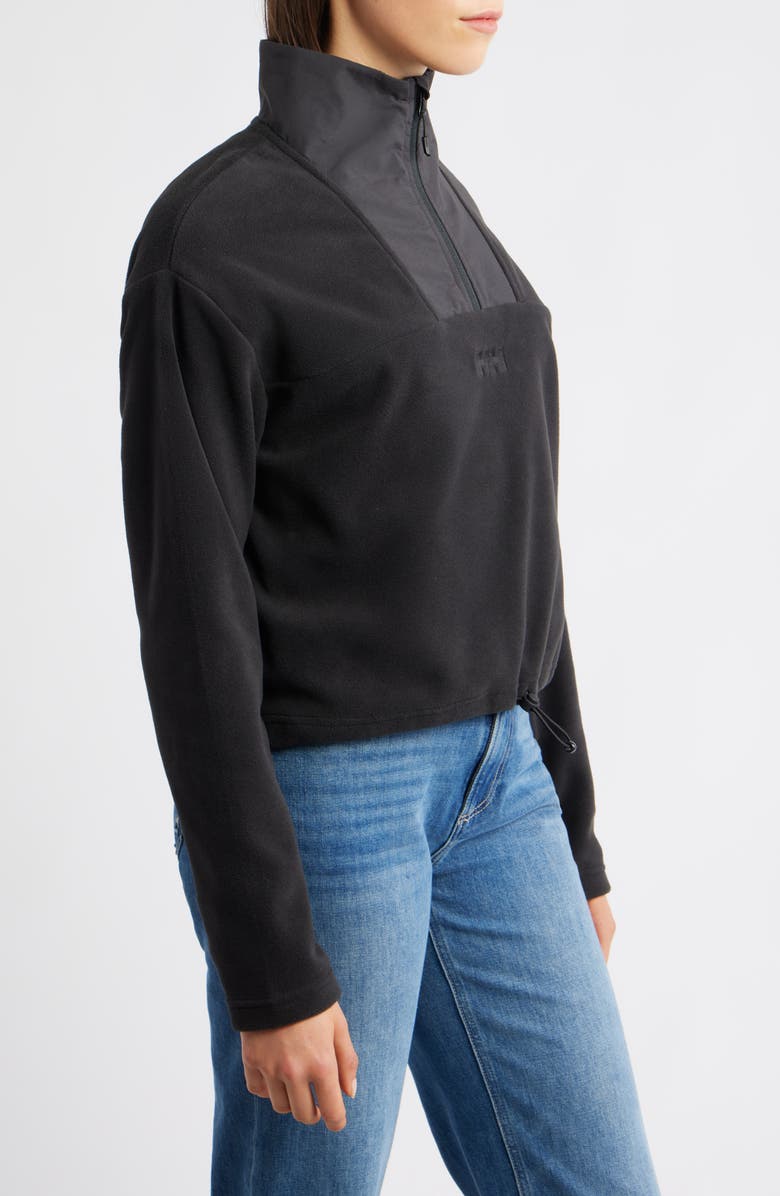 Helly Hansen Daybreaker Fleece Crop Pullover, Alternate, color, Black